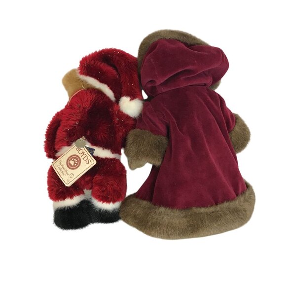 Boyds Bears Mr. & Mrs. Holiday Christmas Plush Set With Music Box 15 X 8 - Picture 2 of 9